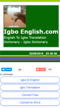 Mobile Screenshot of igboenglish.com