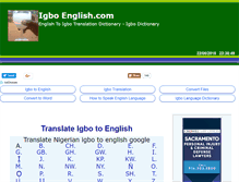 Tablet Screenshot of igboenglish.com